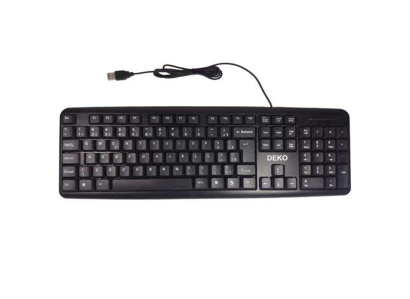 Teclado Usb Preto Deko Rl-K01