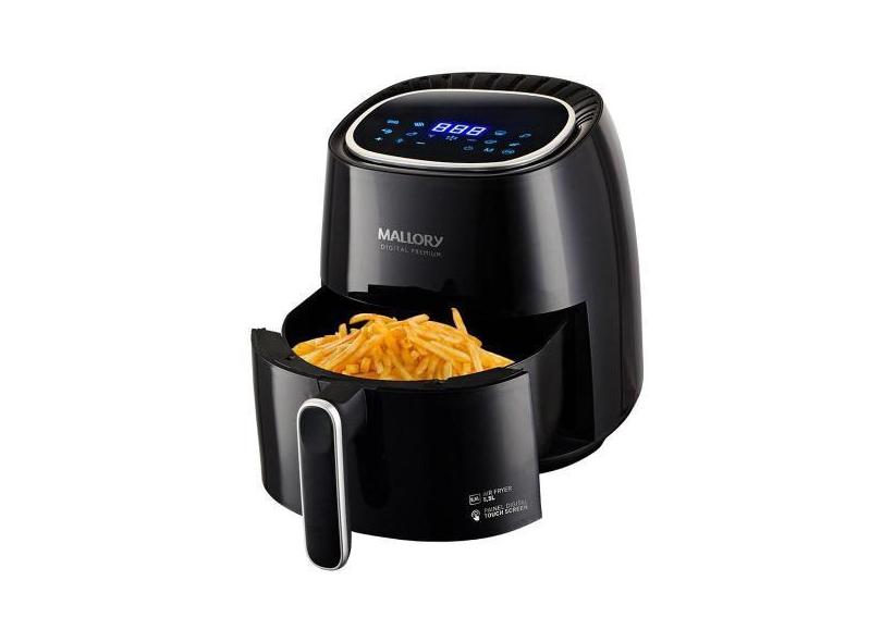 Fritadeira sem Óleo Mallory Air Fryer Digital Premium  5,5 Litros, Tim