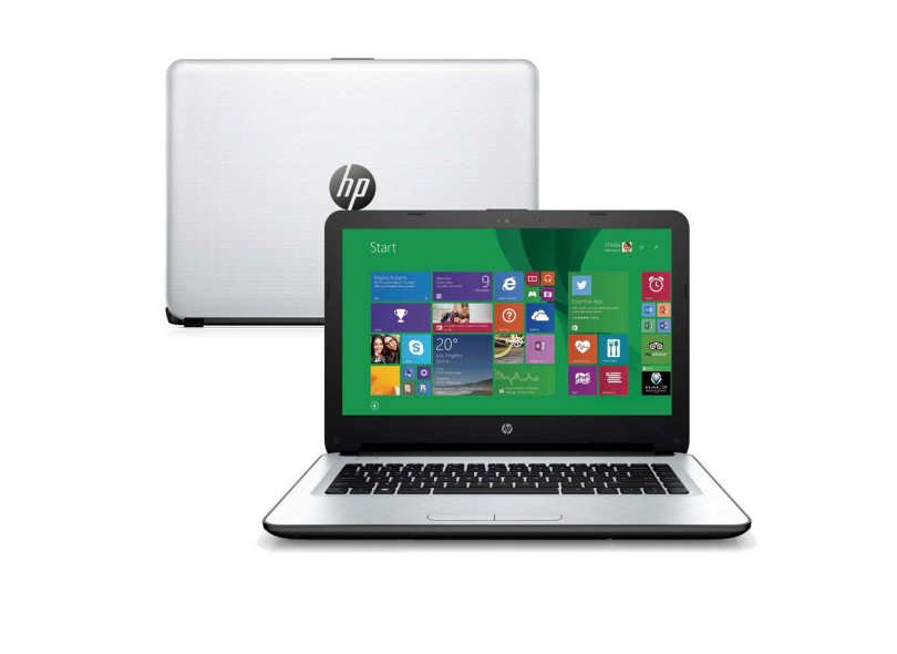 Notebook HP Intel Core i3 5005U 4 GB de RAM HD 1 TB LED 14 " 5500 Windows 10 Home 14-AC111BR