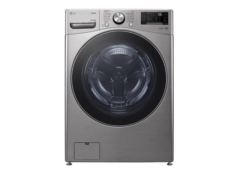 Lava e Seca LG 18kg MotionDD Smart WD18SV2S6B cor Inox