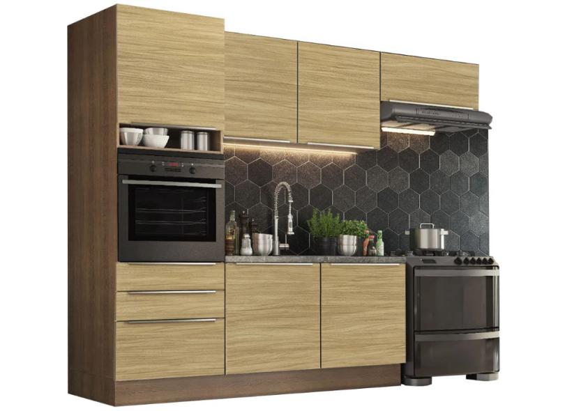 Cozinha Completa 3 Gavetas 6 Portas Lux Madesa