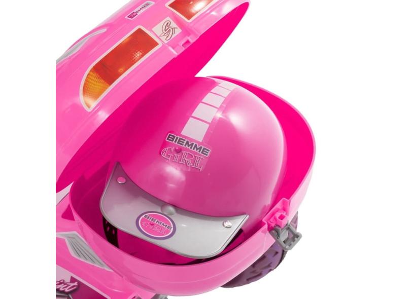 Mini Veiculo Moto Infantil Sprint Turbo 12v Rosa Biemme