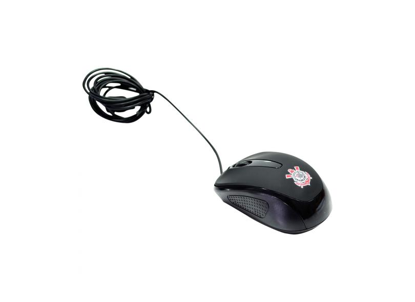 Mouse Óptico USB Corinthians FC3102-1-B - Mileno
