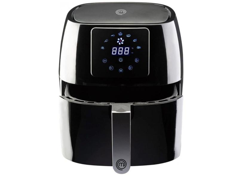 Fritadeira Elétrica 4.5L com Painel Digital e Temperatura Ajustável, 1400W, 110v, MASTERCHEF AirFryer 4.75 Qt, Preto