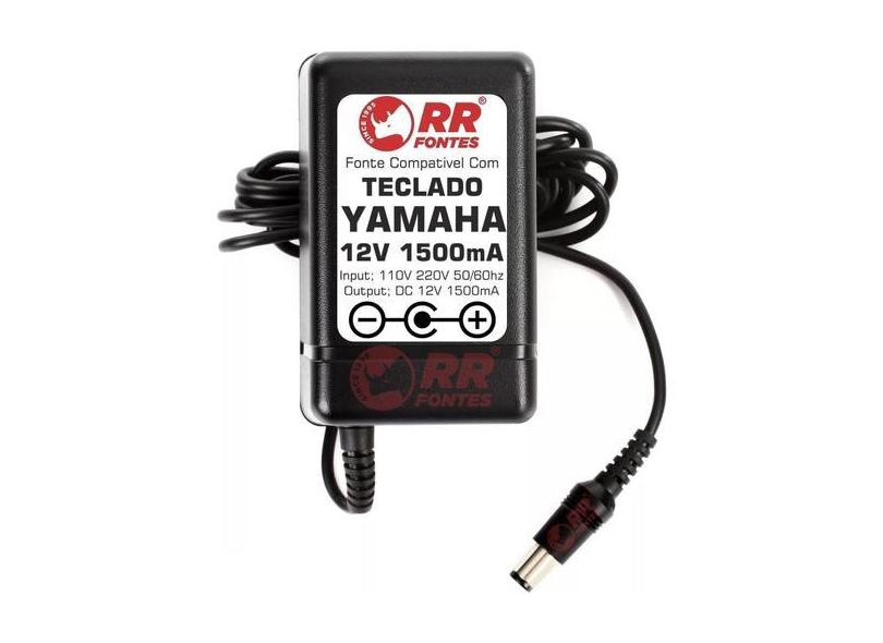 Fonte 12V Pra Teclado Yamaha Psr-A300 B20 B50mo D1 Djx Psr-E - Rrfonte