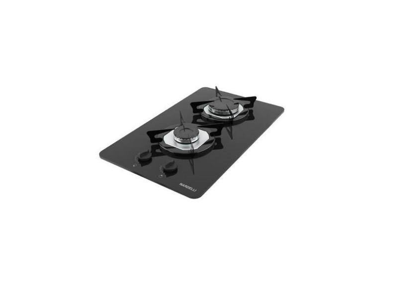 Cooktop Nardelli 2 Bocas Ultra Chama  Preto - Bivolt Cooktop