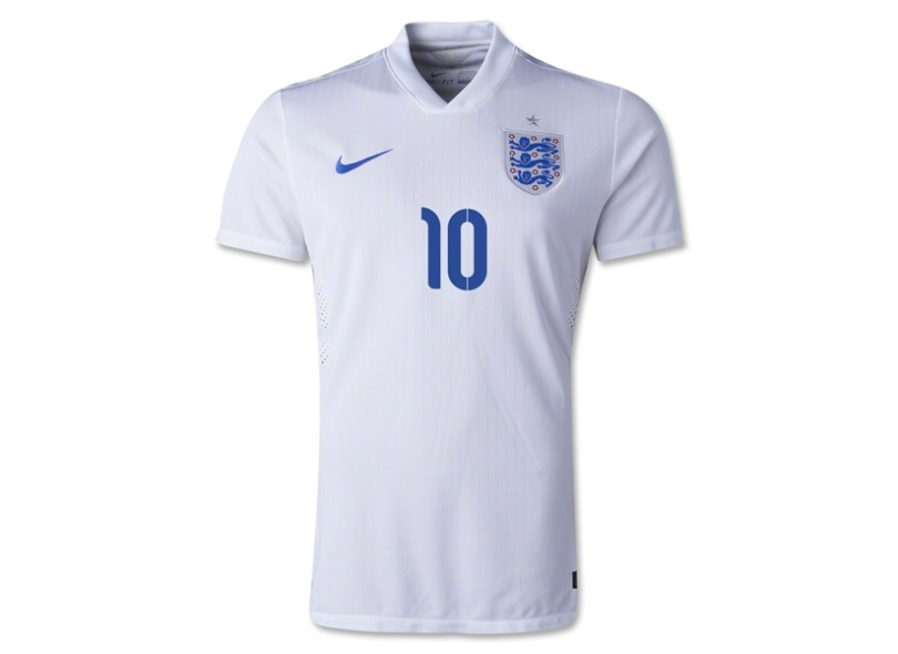Camisa Jogo Inglaterra I 2014 Rooney número 10 Nike