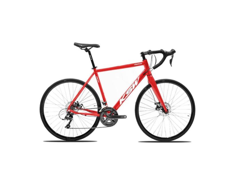 Bicicleta Speed Road Aro 700 KSW Grupo GTA Z9 18 Marcha 2x9V
