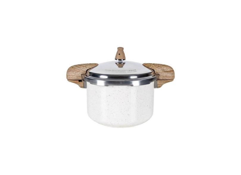 Panela de Pressão Pressure 5,4 Litros Revestimento Cerâmico Fundo de Indução Brinox - Vanilla
