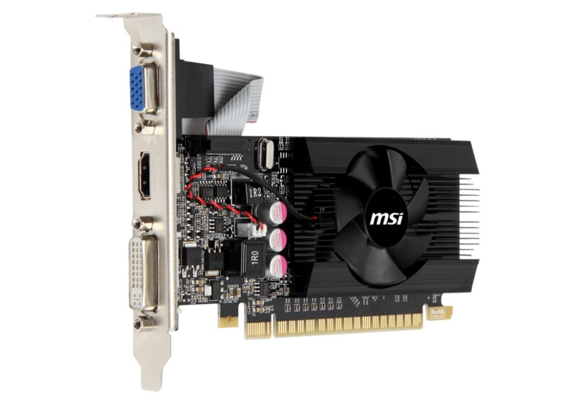 Placa de Video NVIDIA GeForce GT 610 2 GB DDR3 64 Bits MSI N610GT-MD2GD3/LP