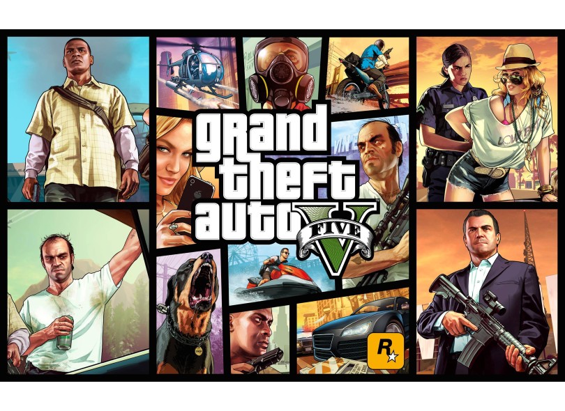 Jogo Grand Theft Auto V PS4 Rockstar