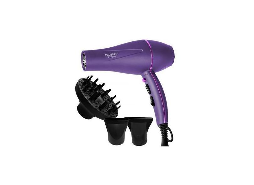 Secador De Cabelo Prosper P 7600 7.000 Watts 110 120 V ~ 50 60 Hz Roxo