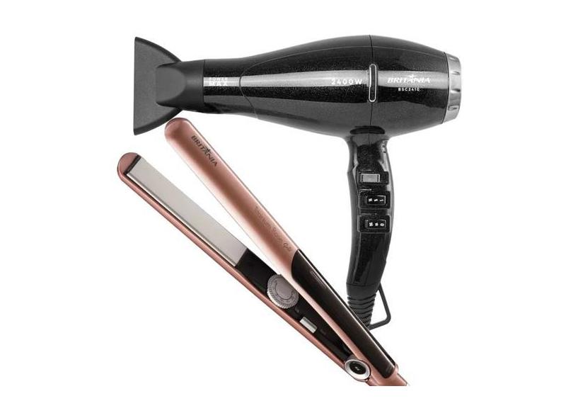 Secador De Cabelo Britania 2400W Profissional Salão Power Tourmaline P