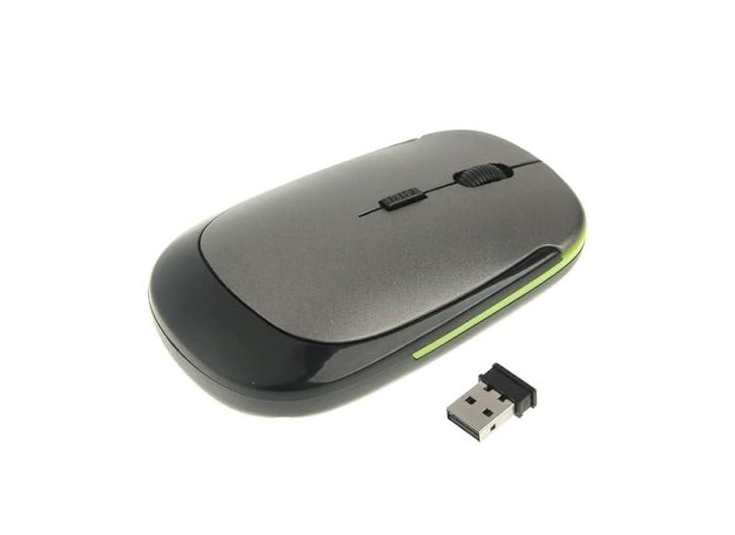 Acessórios para computador Mouse Ultra-Fino sem fio de 2,4 GHz