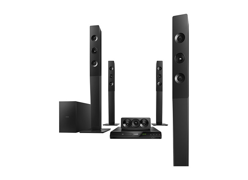 Home Theater Philips com DVD 1000 W 5.1 Canais HTD5580X/78