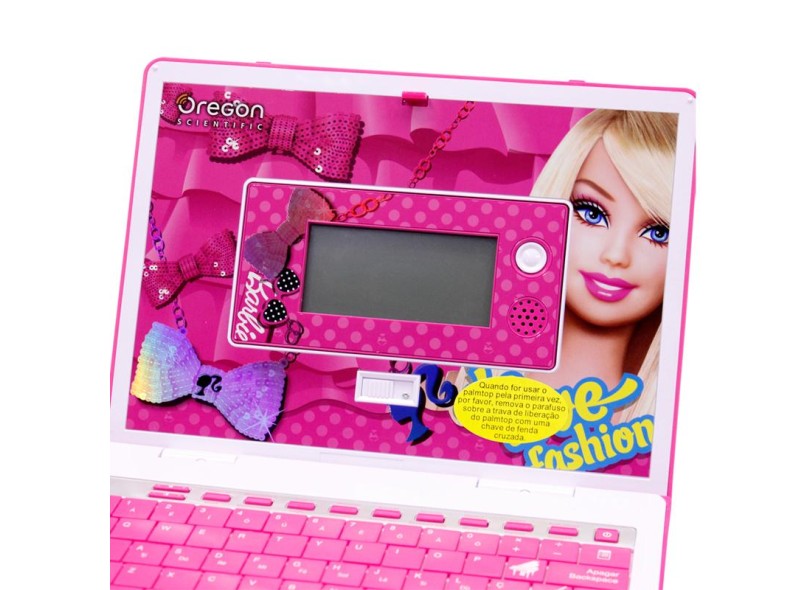 Laptop Infantil Barbie 60 atividades Oregon B-Glam 2012