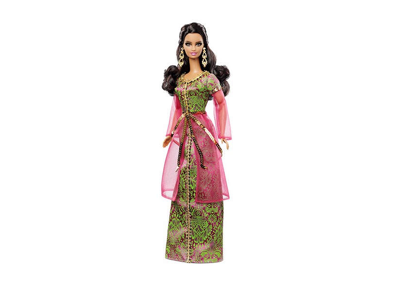 Boneca Barbie Colecionáveis Bonecas do Mundo Marrocos Mattel