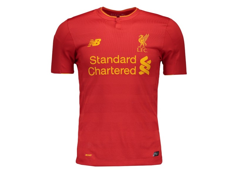 Camisa Torcedor Liverpool I 2016/17 sem Número New Balance