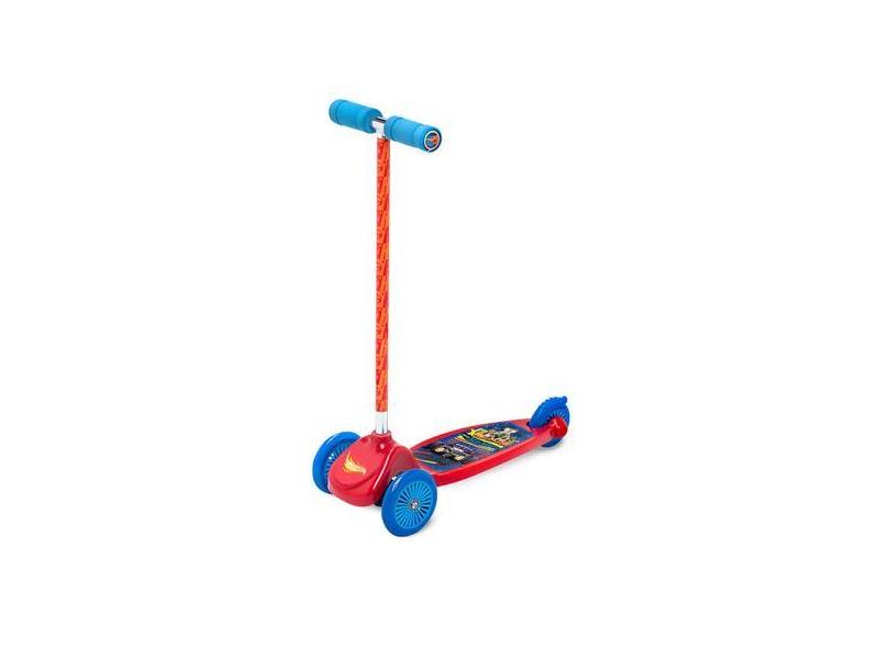 Patinete Infantil 3 Rodas Hot Wheels Base Larga - Fun 0551