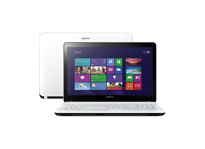 Notebook Sony Vaio Fit Intel Core i5 3337U 3ª Geração 4 GB de RAM HD 750 GB LED 15,5" Windows 8 SVF15213CBW