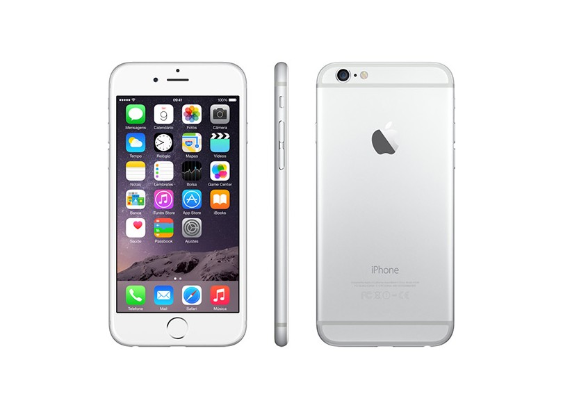 Novo Smartphone Apple iPhone 6 64GB Câmera 8,0 MP iOS 8 3G 4G Wi-Fi