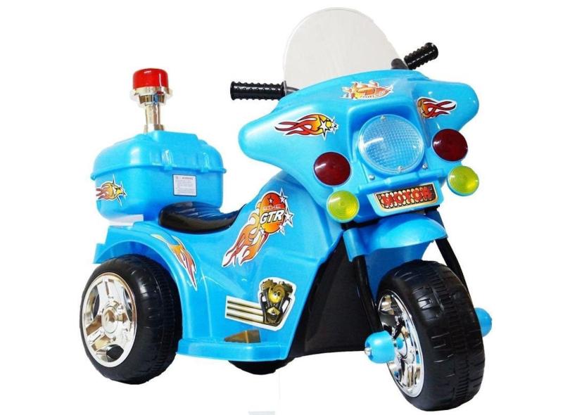 Mini Moto Eletrica Infantil Azul