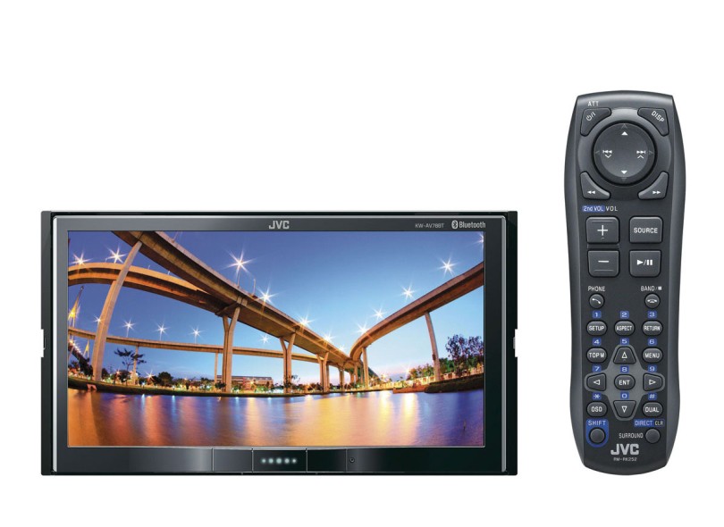 DVD Player Automotivo JVC Tela TouchScreen 7" Bluetooth USB KW-AV78BT