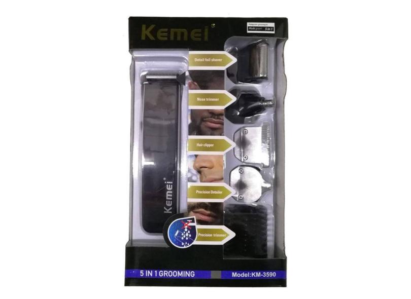 Aparador de cabelo Kemei KM-3590 EU Plug ABS 3C com certificação CE