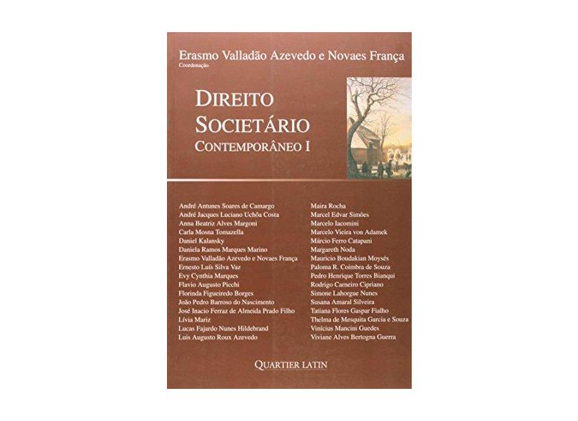 Direito Societário - Contemporâneo 1 - Azevedo, Erasmo Valladao - 9788576743873