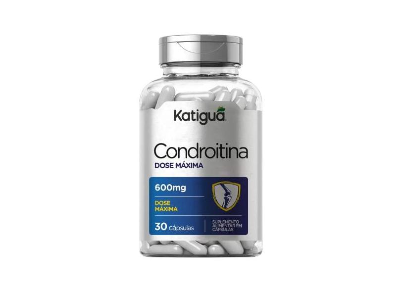 Condroitina Dose Máxima, Sem sabor, Katiguá, 30 Cápsulas de 600mg, Prata