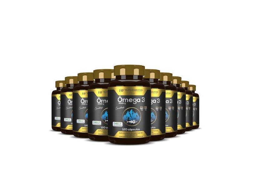 10x omega 3 concentrado meg 3 120 caps hf suplementos , omega 3