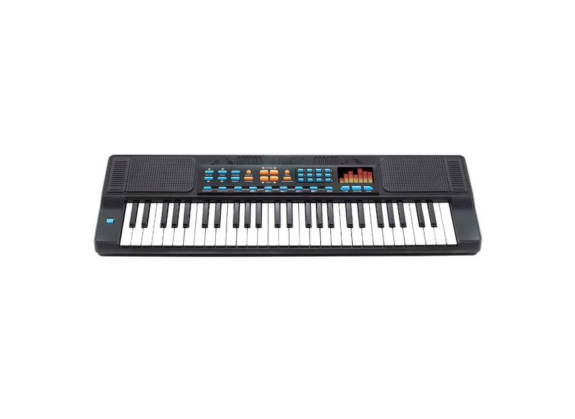 Teclado Piano Infantil Com Microfone Bivolt 54 Teclas 70 Cm  Toca MP3