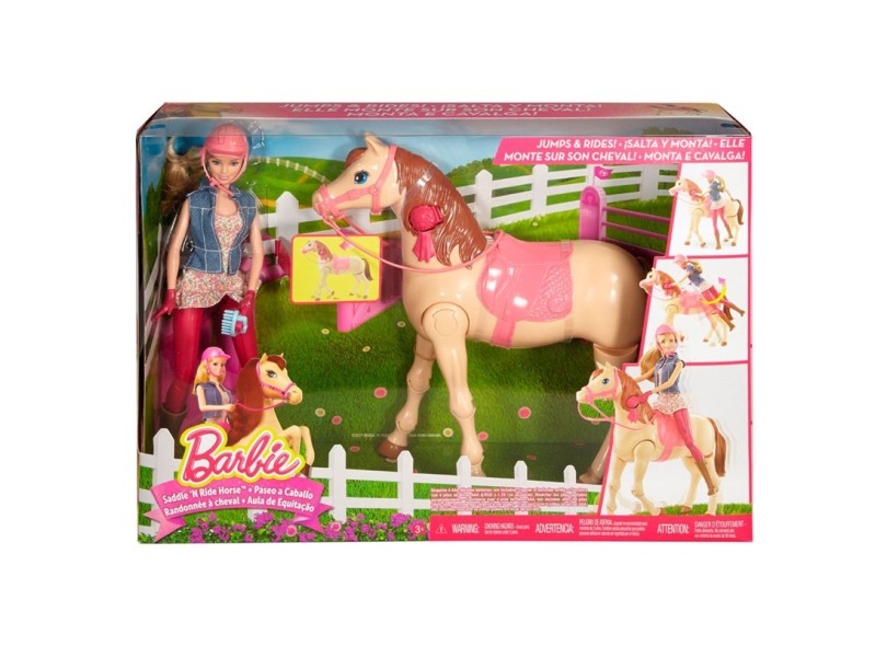 Boneca Barbie Family Aula de Equitação Mattel