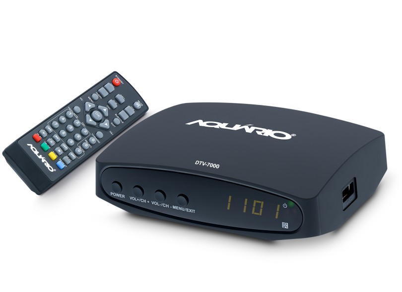Conversor Digital Full HD HDMI USB DTV-7000 Aquário