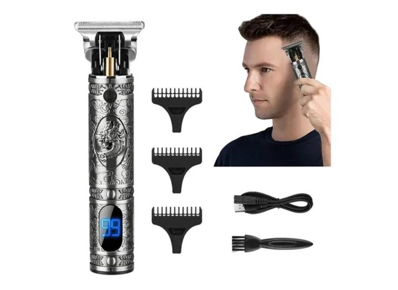 Aparador de cabelo  com tela LCD e carregamento USB