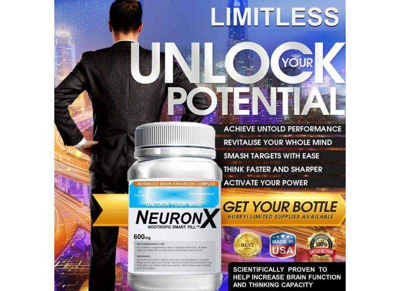 Neuronx Capsulas Ilimitada Cerebral Maxxtreble Complexo 30 Caps Nova ...