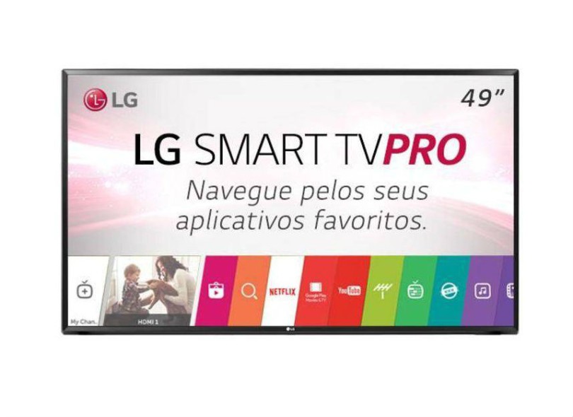 Smart TV TV LED 49 " LG Full 49LJ551C 1 HDMI