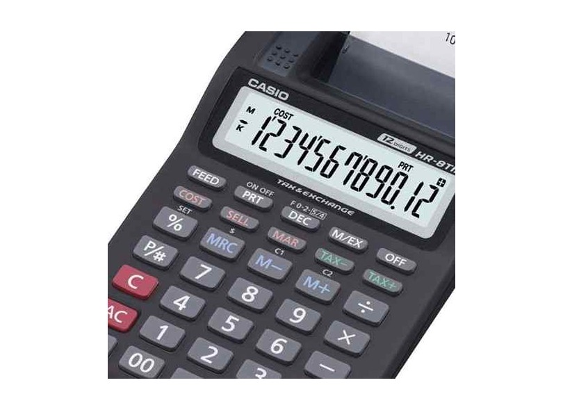 Calculadora de Mesa com Bobina Casio HR8TMBK/A