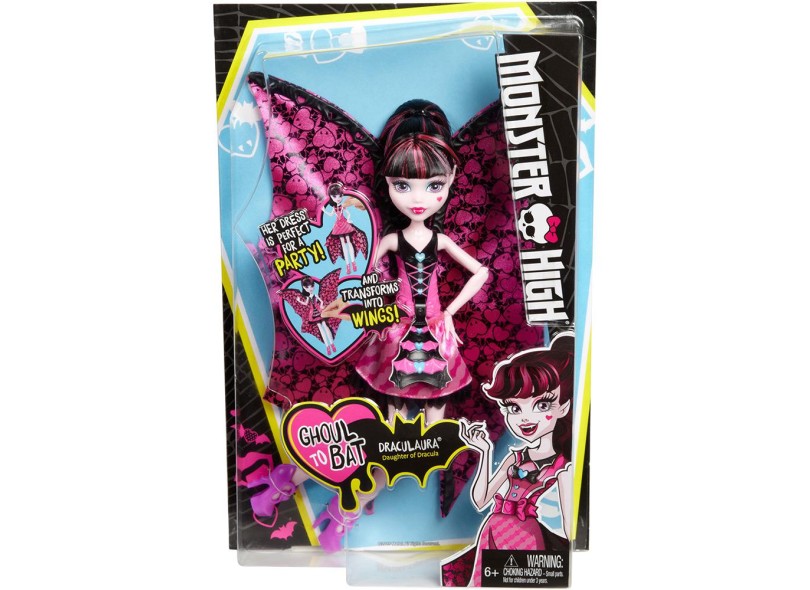 Monster High Boneca Básica Draculaura em Promoção na Americanas