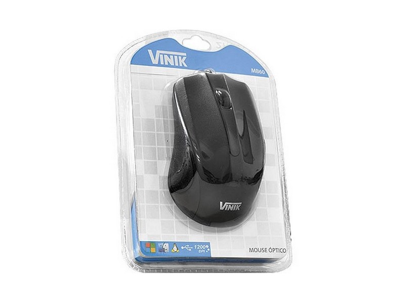 Mouse Óptico USB MB60 - Vinik