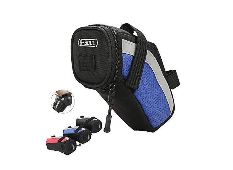 Yajun Bolsa de sela de bicicleta à prova d'água com cauda de armazenamento traseira bolsa de nylon para bicicleta bolsa de assento de ciclismo ferramentas de reparo de equitação