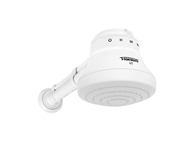 Ducha Fame Faminho 4T Com Cano 110V  - 5400W Redonda 4 Temperaturas Co