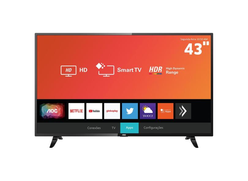 Smart TV TV LED 43 " AOC Full Netflix 43S5295 3 HDMI