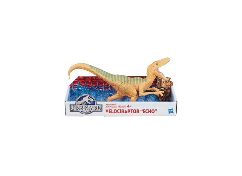 Boneco Jurassic World Titan Dino Velociraptor Charlie B1139 - Hasbro