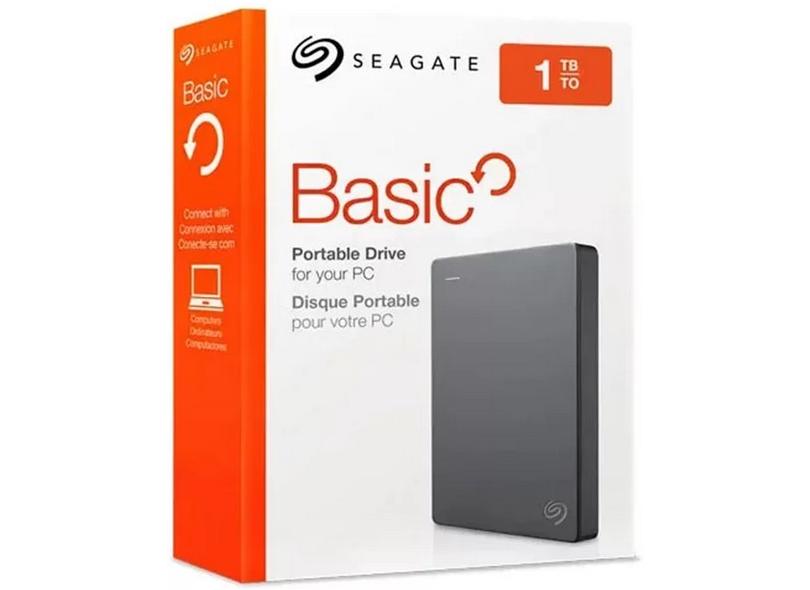 HD Externo Portátil Seagate Basic STJL100040 1024 GB