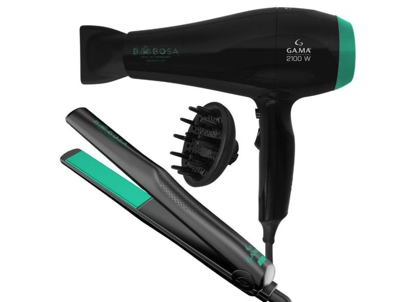 Kit Prancha e Secador de Cabelo Babosa  127V
