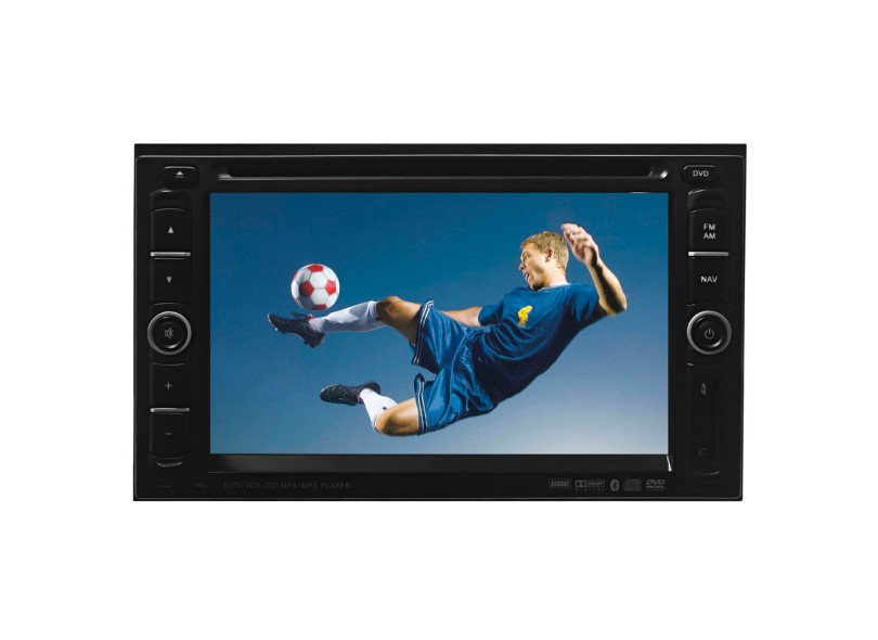 DVD Player Automotivo H-Buster Tela TouchScreen 6.2 " USB Bluetooth TV Digital HBO-8980NI