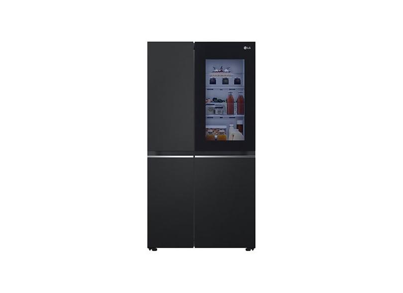 Geladeira LG GC-V257SQV Frost Free Side by Side 647 Litros cor Preto Inox