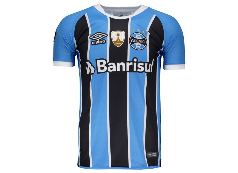 Camisa Torcedor Grêmio I 2017/18 Sem Número Umbro