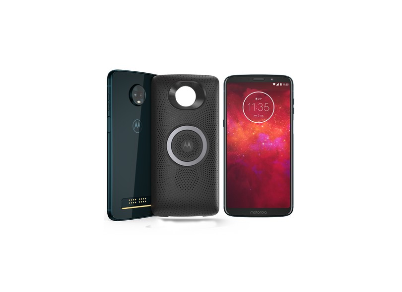 Smartphone Motorola Moto Z Z3 Play Stereo Speaker Edition 64GB 12 MP 2 Chips Android 8.1 (Oreo) 3G 4G Wi-Fi